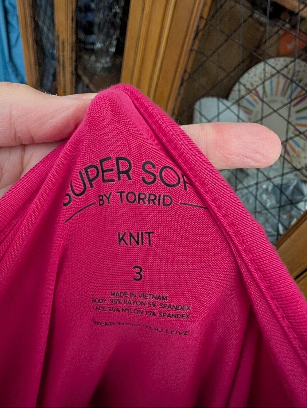 Torrid Super Soft Long Sleeve Sheer Sleeve Hot Pink Knit Top Size 3/3X - Picture 6 of 7